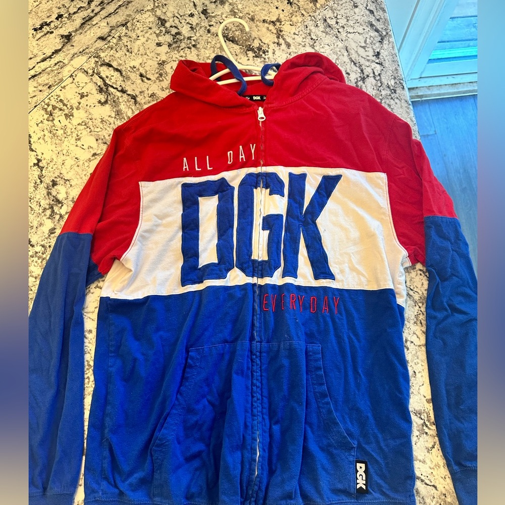 DGK zip up sweater